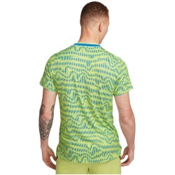 Men's T-shirt Nike Court Advantage Tennis Top - light lemon twist/light photo blue/black