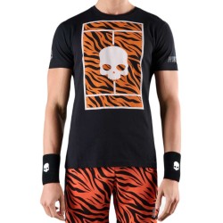 Men's T-shirt Hydrogen Court Cotton T-Shirt - black/orange tiger