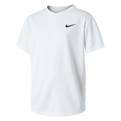 Boys' t-shirt Nike Court Dri-Fit Victory SS Top B - white/white/black