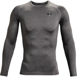 Men’s compression clothing Under Armour HeatGear Armour Comp Long Sleeve M - carbon heather/black