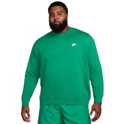 Men's Jumper Nike Swoosh Club Crew - malachite/white