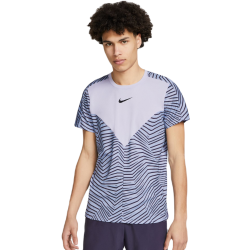 Men's T-shirt Nike Dri-Fit Slam Tennis Top - oxygen purple/black