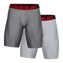 Men's Boxers Under Armour Men's UA Tech 9in Boxerjock 2-Pack - mod gray light heather/jet gray