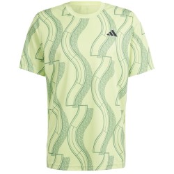 Men's T-shirt Adidas Club Graphic T-Shirt - pulse lime/preloved green