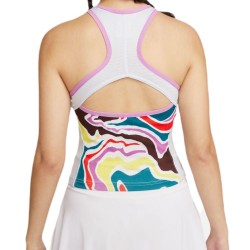 Women's top Nike Court Dri-Fit Slam Tennis Tank - rush fuchsia/football grey/white