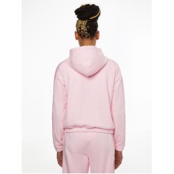 Women's jumper Tommy Hilfiger Relaxed Branded Zip Up Hoodie - pastel pink
