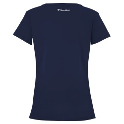 Women's T-shirt Tecnifibre Club Cotton Tee - marine
