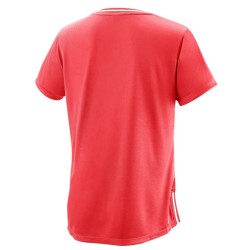 Women's T-shirt Wilson Team II V-Neck W - fiery cotal