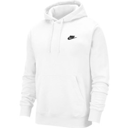 Men's Jumper Nike Sportswear Club Hoodie PO BB - white/black