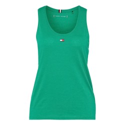 Women's top Tommy Hilfiger Essential Flag Slim Tank Top - olympic green