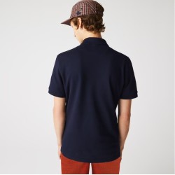Men's Polo T-shirt Lacoste Men’s Regular Fit L Badge Cotton Piqu_ Polo Shirt - navy blue