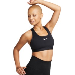 Women's bra Nike Swoosh Medium Support Non-Padded Sports Bra - black/white
