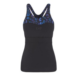 Women's top EA7 Women Jersey Tank - black
