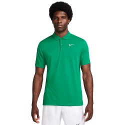 Men's Polo T-shirt Nike Court Dri-Fit Solid Polo - malachite/white