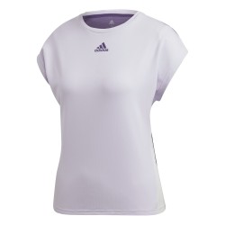 Women's T-shirt Adidas Women Tee Heat Ready - purple tint/tech purple