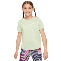 Girls' T-shirt Nike Dri-Fit One Short Sleeve Top GX - honeydew/white