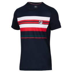 Men's T-shirt Fila T-Shirt Sean - fila navy/white/fila red stripe