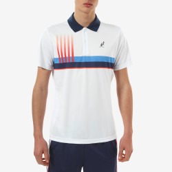 Men's Polo T-shirt Australian Ace Polo with Print - bianco