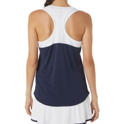 Women's top Asics Court Tank - midnight/brilliant white
