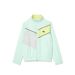 Men's Tracksuit Lacoste Stretch Fabric Tennis Sweatsuit - light green/yellow/white