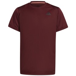 Boys' t-shirt Adidas Club Tee B - shadow red/ acid red