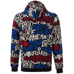 Men's Jumper Hydrogen Graffiti FZ Hoodie Man - black
