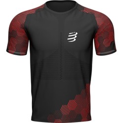 Men's T-shirt Compressport Racing SS T-Shirt - black/red