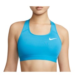 Women's bra Nike Dri-Fit Swoosh Band Bra Non Pad - laser blue/laser blue/white