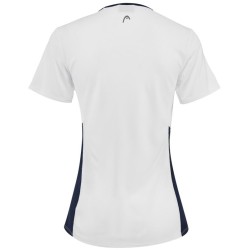 Women's T-shirt Head Club Tech T-Shirt W - white/dark blue