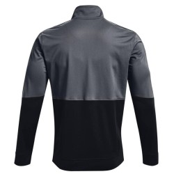 Men's Jumper Under Armour Men's UA Pique Track Jacket - black/white