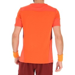 Men's T-shirt Lotto Tech I D1 Tee - grenadine red