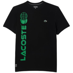 Men's T-shirt LacosteTennis x Daniil Medvedev Regular Fit T-Shirt - black/green