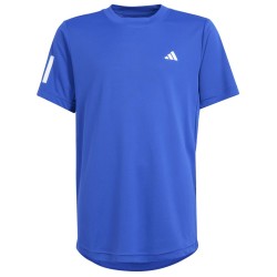 Boys' t-shirt Adidas B Club 3 Stripes Tennis Shirt - semi lucid blue