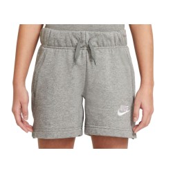 Girls' shorts Nike Sportswear Club FT 5 Short - carbon heather/white