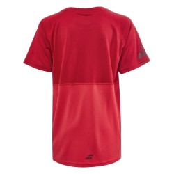 Boys' t-shirt Babolat Play Crew Neck Tee Boy - tomato red