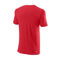 Men's T-shirt Wilson Surge Seamless Crew M - wilson red