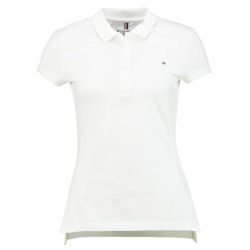 Women's polo T-shirt Tommy Hilfiger 1985 Slim Pique Polo - ecru