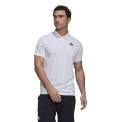 Men's Polo T-shirt Adidas Club Pique Polo - white/black