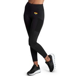 Women's leggings Bj_rn Borg High Waist Block Tights STHLM W - pride black