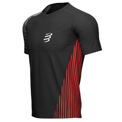 Men's T-shirt Compressport Performance SS Tshirt - black/red
