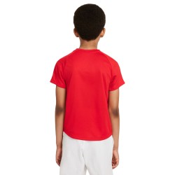 Boys' t-shirt Nike Court Dri-Fit Victory SS Top B - university red/university red/white