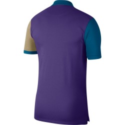Men's Polo T-shirt Nike Polo Slim-Fit SS - court purple /green abyss/parachute beige