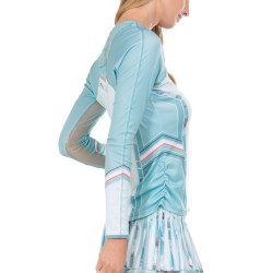 Women's long sleeve T-shirt Lucky in Love Can't Find Me Love Long Sleeve - eucalyptus