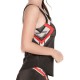 Women's top Lucky in Love Tech It Out Tank w/Bra - charcoal Women's top Lucky in Love Tech It Out Tank w/Bra - charcoal