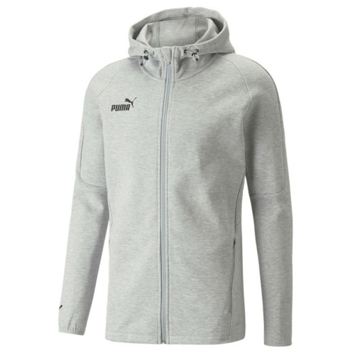 Men's Jumper Puma Teamfinal Casuals Hooded Jacket - puma grey