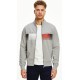 Men's Jumper Tommy Hilfiger Logo Full Zip Mock Neck - light grey heather Men's Jumper Tommy Hilfiger Logo Full Zip Mock Neck - light grey heather