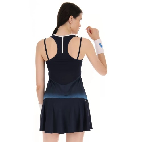 Women's dress Lotto Top W IV Dress 2 - blue atoll/navy blue Women's dress Lotto Top W IV Dress 2 - blue atoll/navy blue