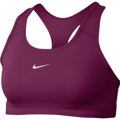 Women's bra Nike Swoosh Bra Pad W - sangria/white