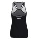 Women's top Head Play Tech Tank Top W - black/print padel Women's top Head Play Tech Tank Top W - black/print padel