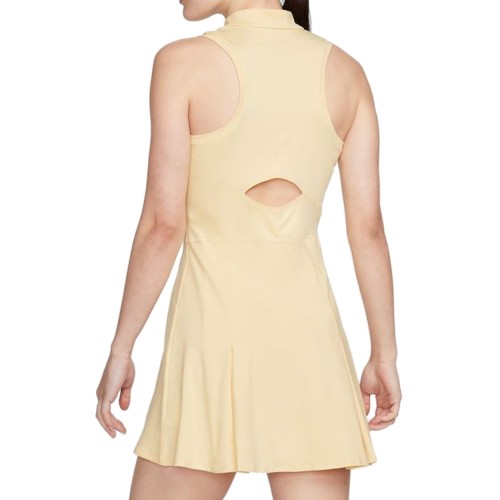 Women's dress Nike Court Dri-Fit Victory Tennis Dress W - pale vanilla/black Women's dress Nike Court Dri-Fit Victory Tennis Dress W - pale vanilla/black